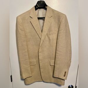 Jos A Bank Linen Blazer 42L